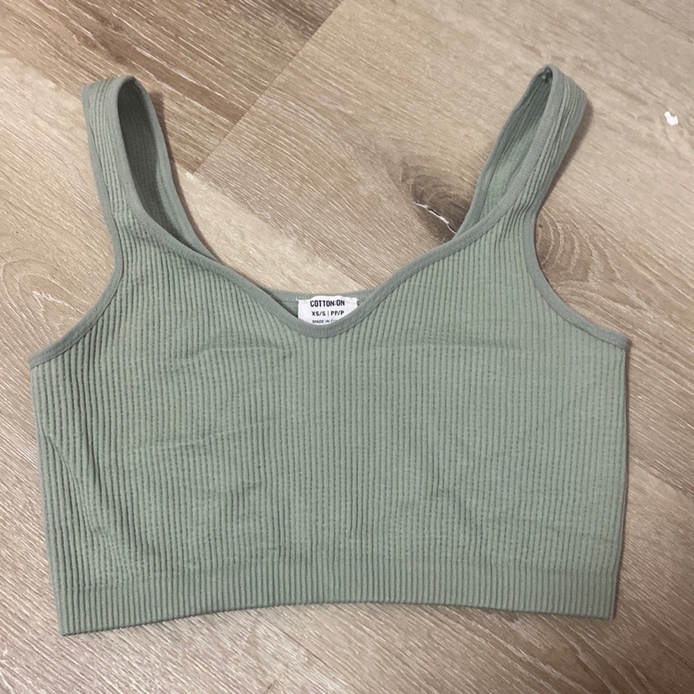 cotton on sage tank 🌙